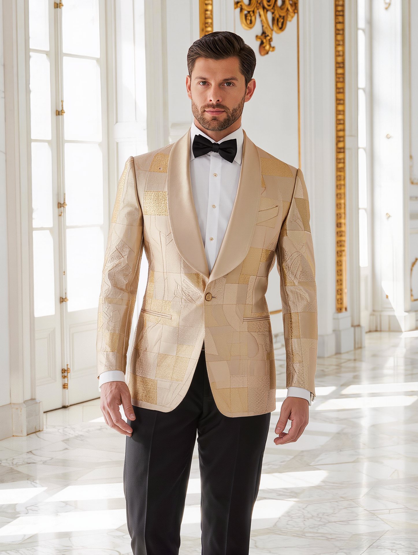 Champagne gold dinner jacket