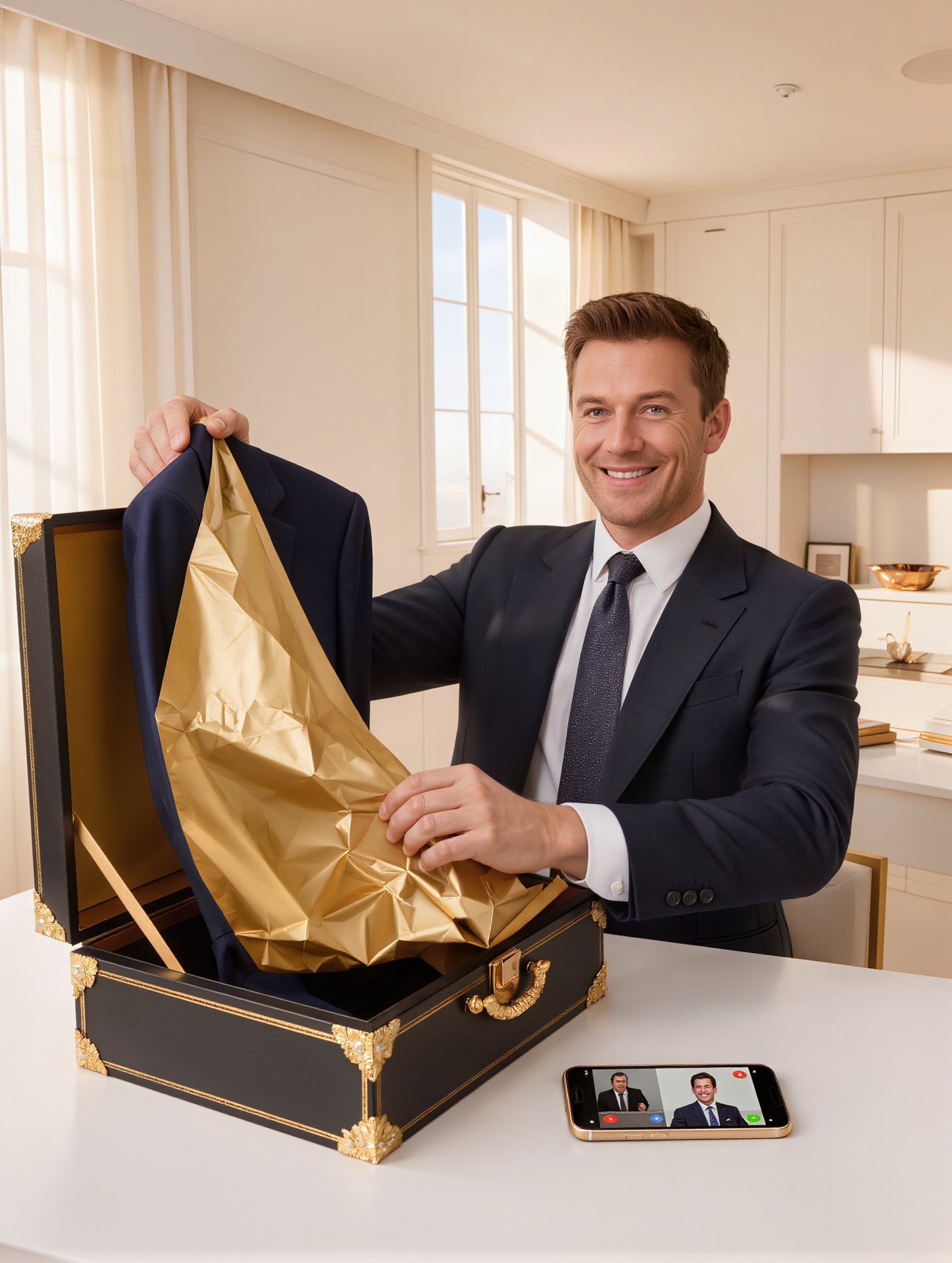 A Jacobi's tailor fitting a groom